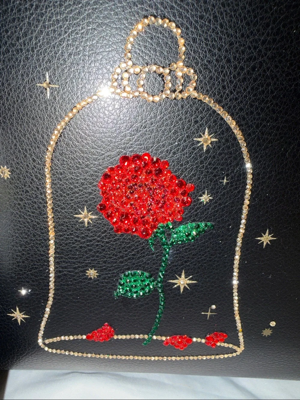Kate Spade x Disney  beauty, and the beast Blinged tote bag